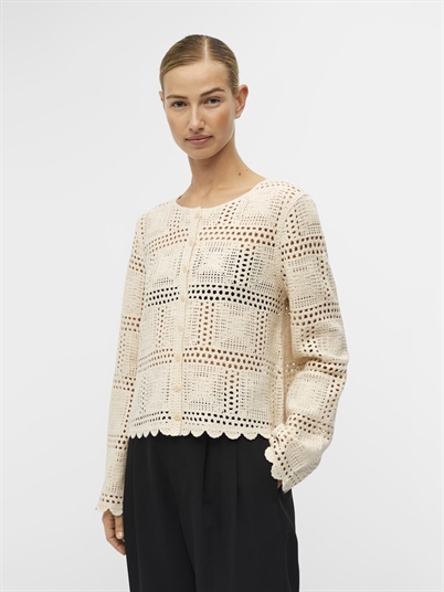 Object Objorella Knit Cardigan Sandshell Shop Online Hos Blossom